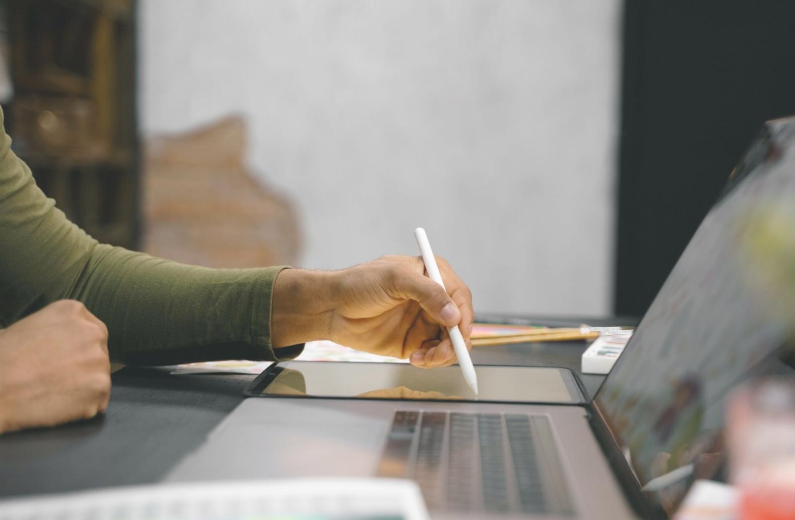 Modern office workspace with financial reports and analysis tools ready for client consultation